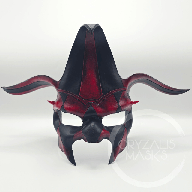 Black and Red Harlequin mask   