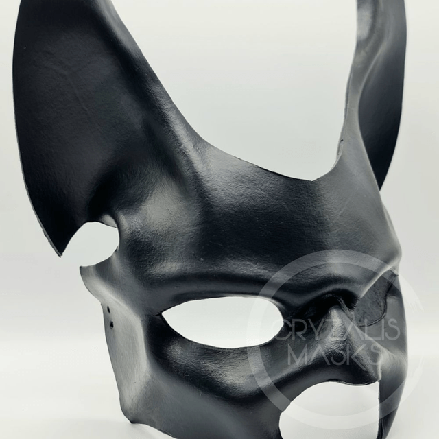 Black leather Anubis Mask