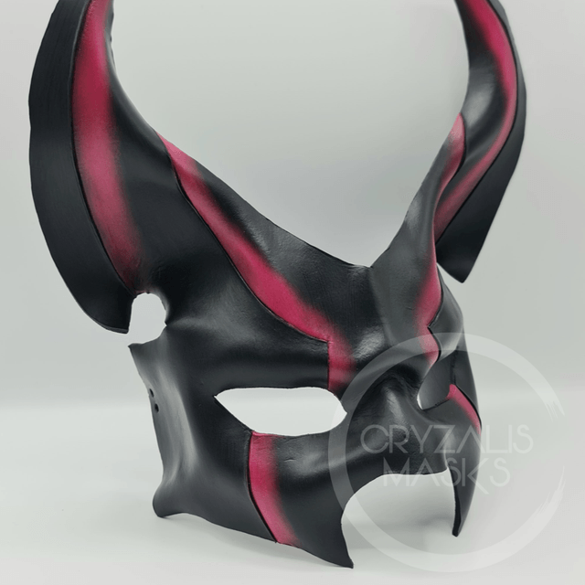 Jackal mask with pink detail