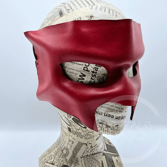 Red leather mask  