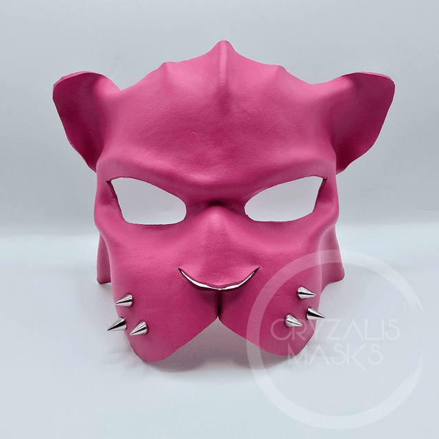 Pink Leather Panther mask