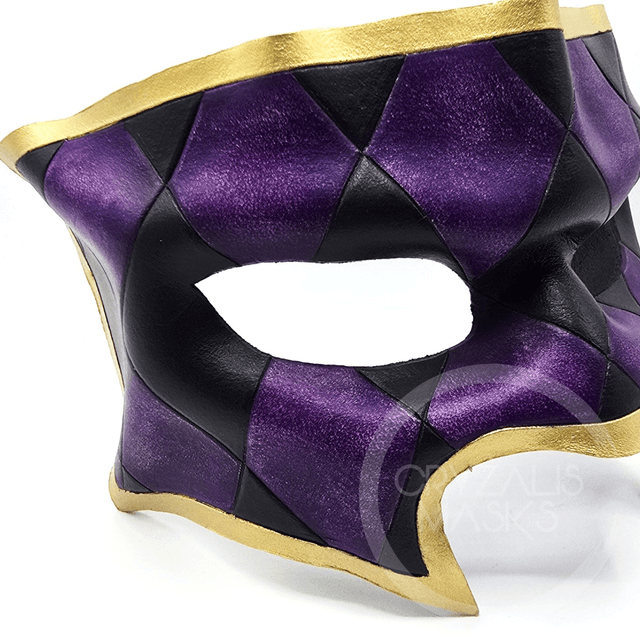 Purple Harlequin Masquerade 