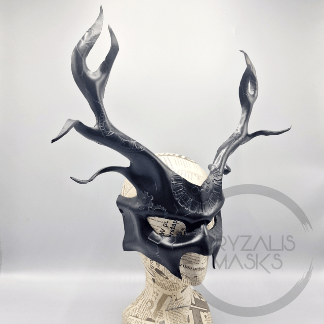 Black UV stag mask