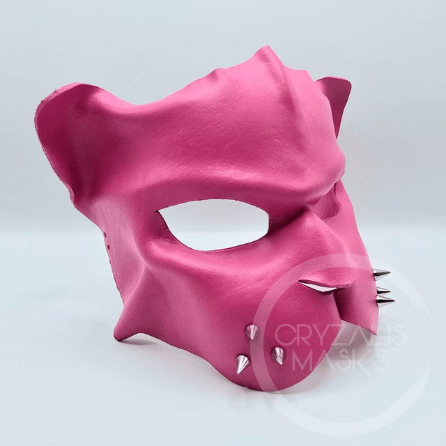 Pink Leather Panther mask