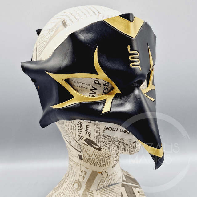 Leather Horus mask with Snake