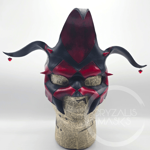 Harlequin mask Red and Black