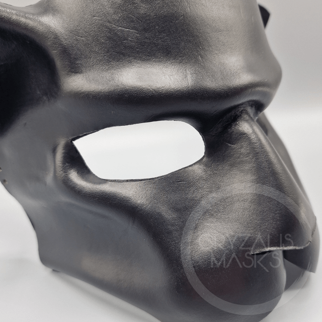 Black Leather Jaguar mask