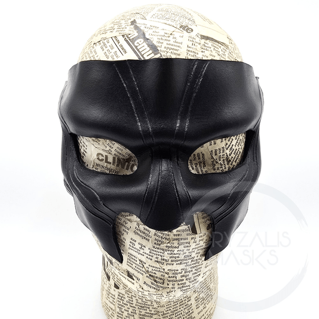 Black with Fluorescent White UV Mask