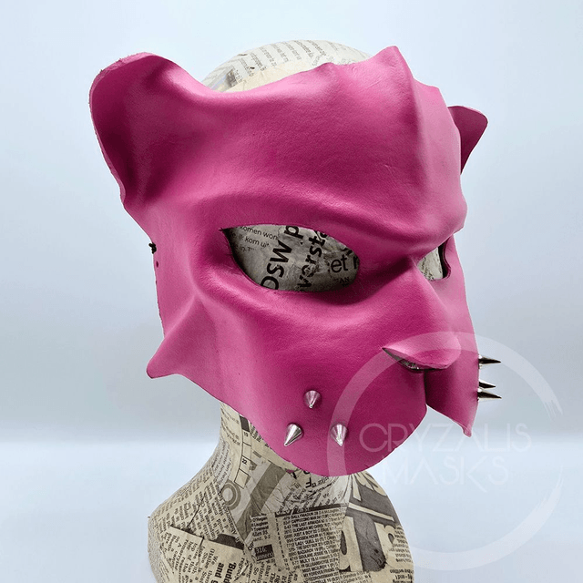 Pink Leather Panther mask