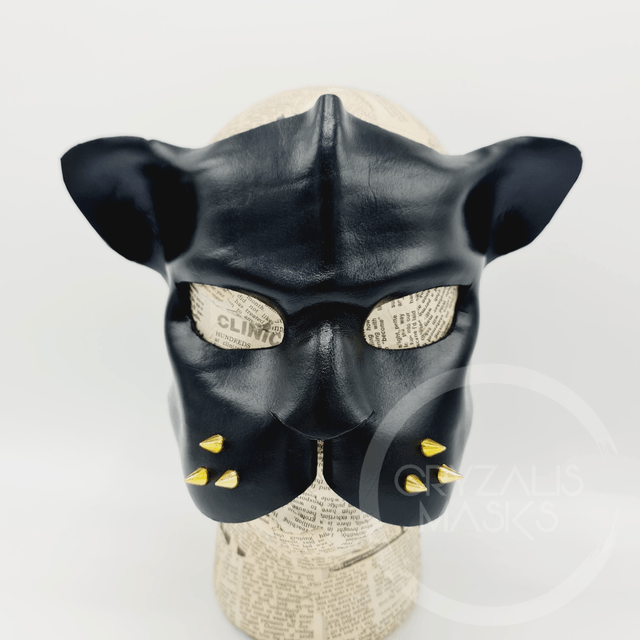 Black Panther leather mask