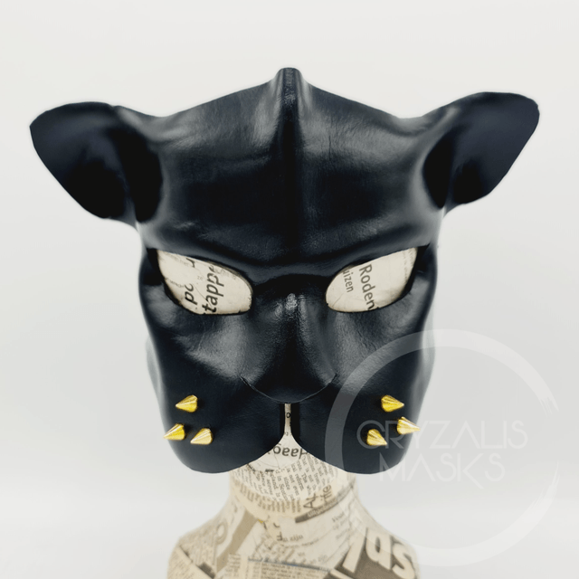 Black Panther leather mask