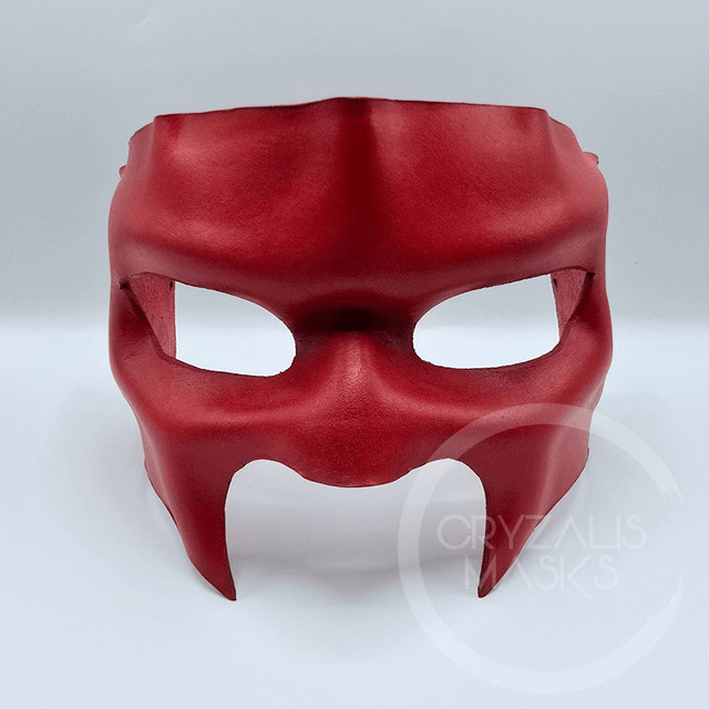 Red leather mask  