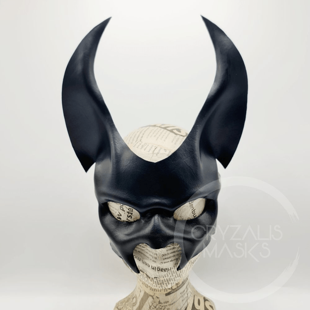 Black leather Anubis Mask