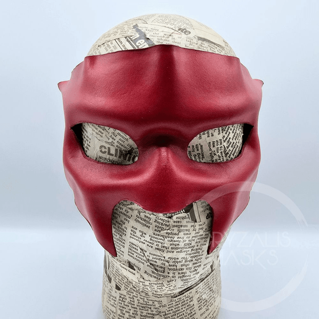 Red leather mask  
