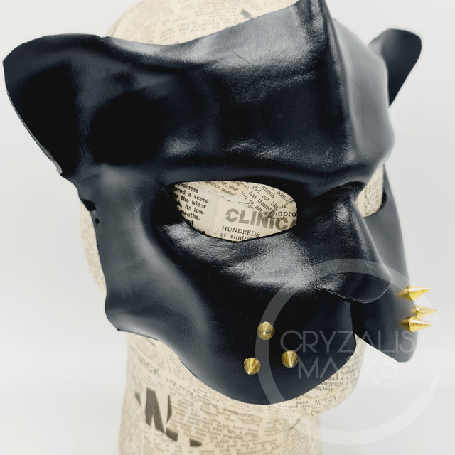 Black Panther leather mask
