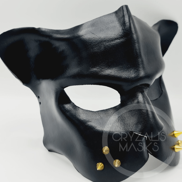 Black Panther leather mask