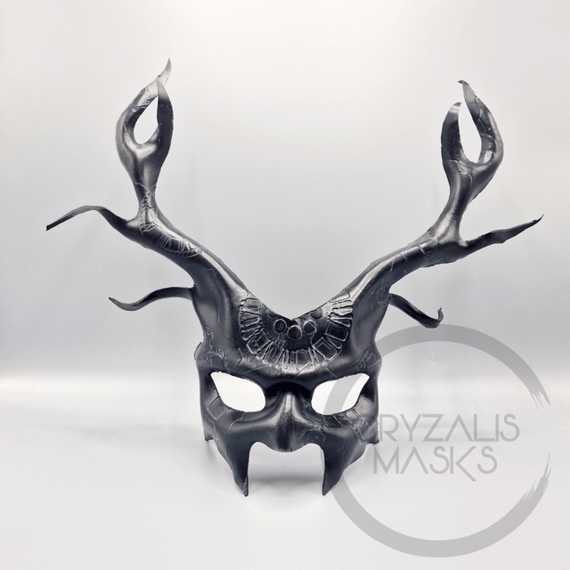 Black UV stag mask