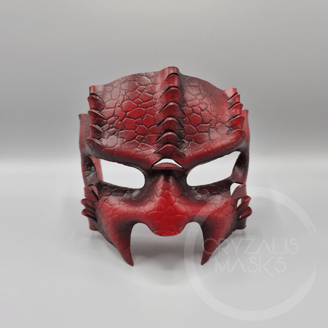 Red Reptile leather mask