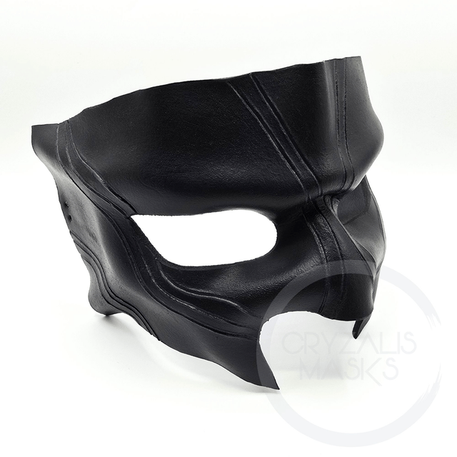 Black with Fluorescent White UV Mask