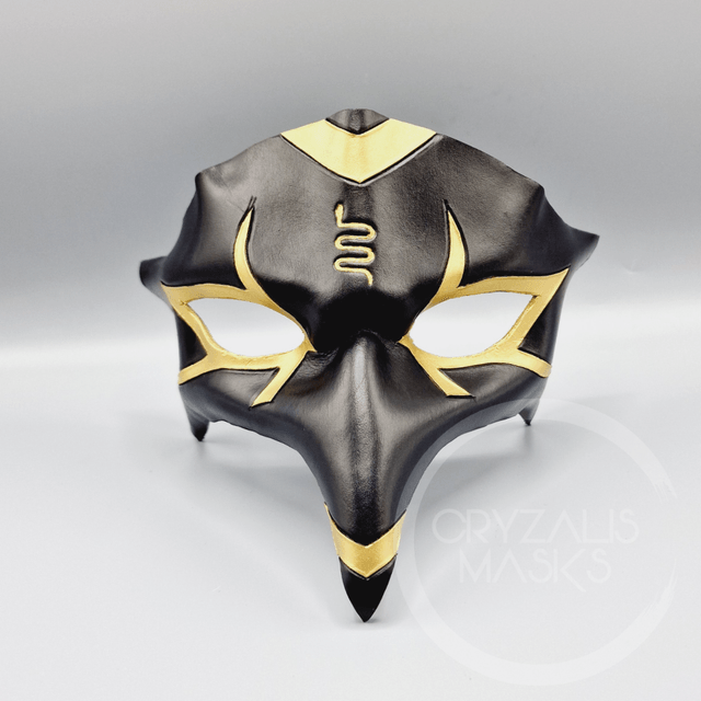 Leather Horus mask with Snake