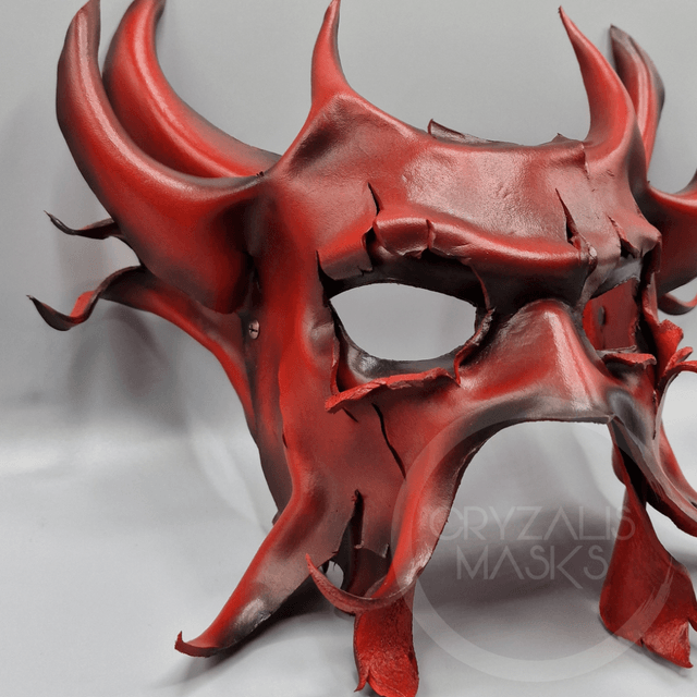 Leather Demon Mask