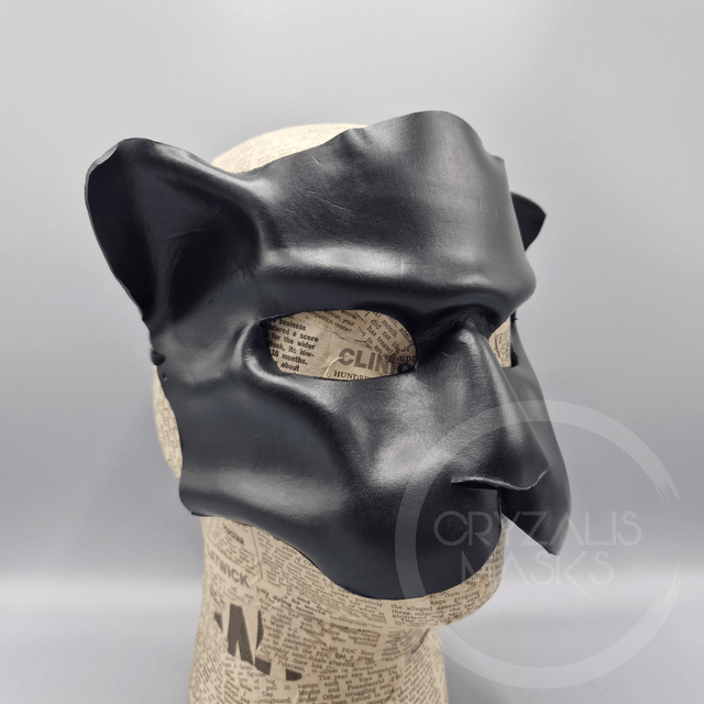 Black Leather Jaguar mask