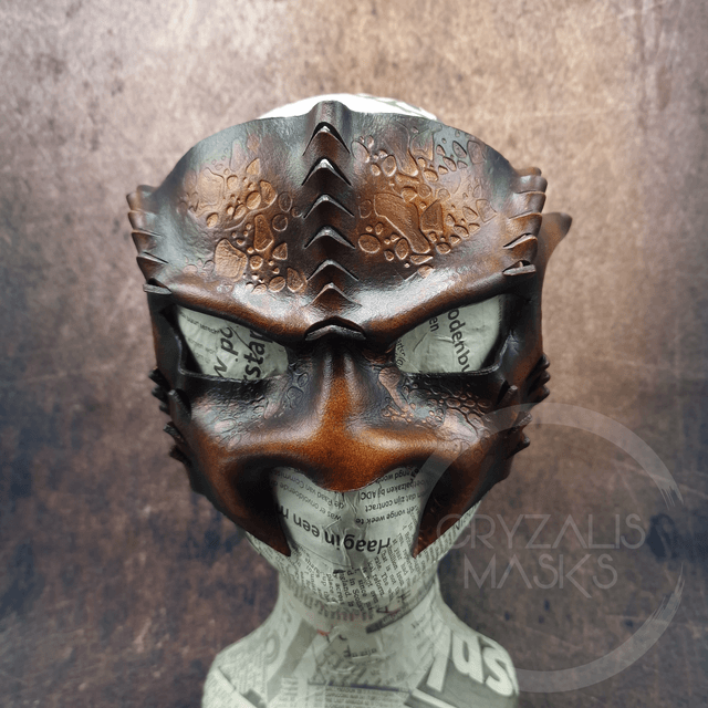 Leather Reptile mask  