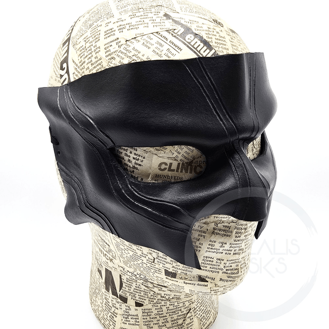 Black with Fluorescent White UV Mask
