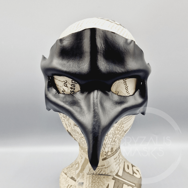 Leather Raven Mask