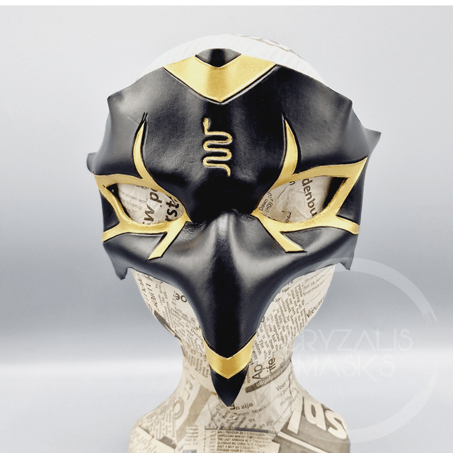 Leather Horus mask with Snake