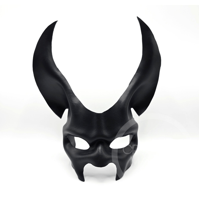 Black leather Anubis Mask