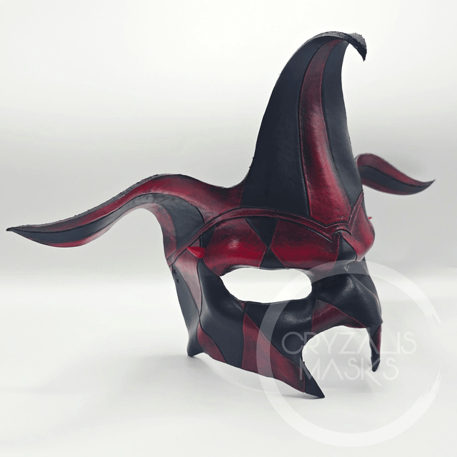 Black and Red Harlequin mask   