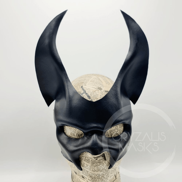 Black leather Anubis Mask