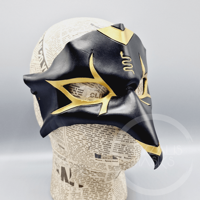 Leather Horus mask with Snake