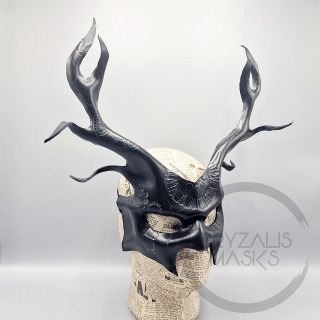 Black UV stag mask