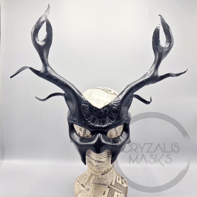 Black UV stag mask