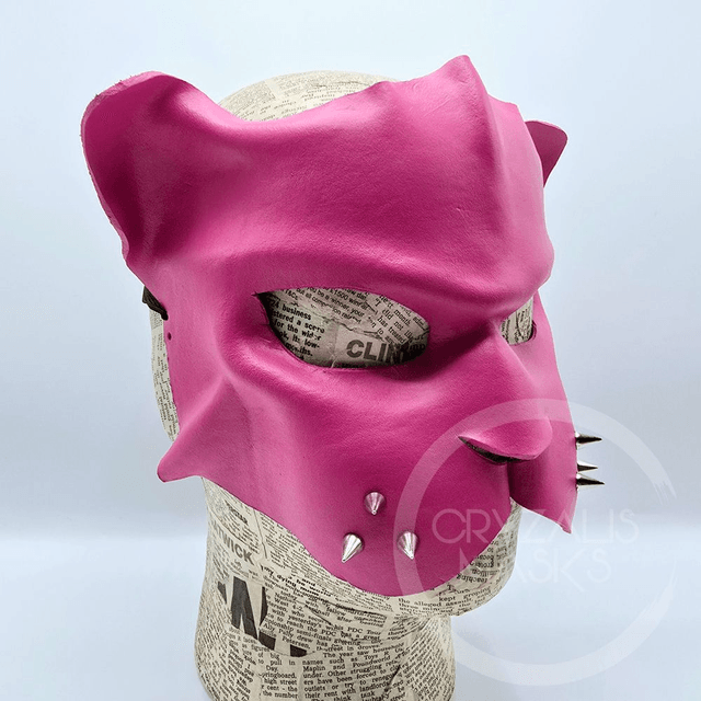 Pink Leather Panther mask