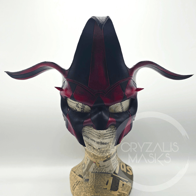 Black and Red Harlequin mask   