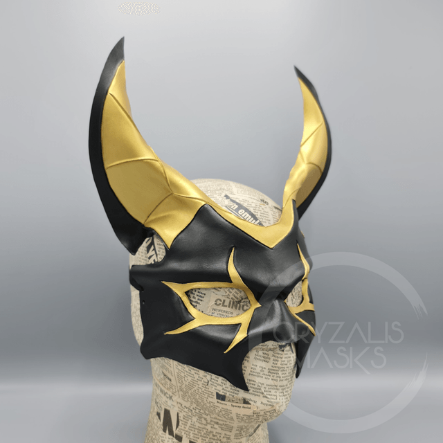 Anubis mask with Gold detailed Ears