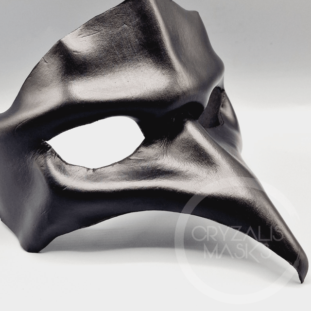 Leather Raven Mask