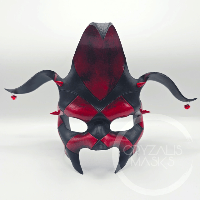 Harlequin mask Red and Black