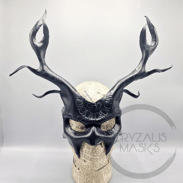 Black UV stag mask