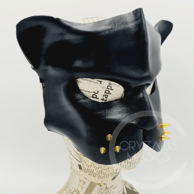 Black Panther leather mask
