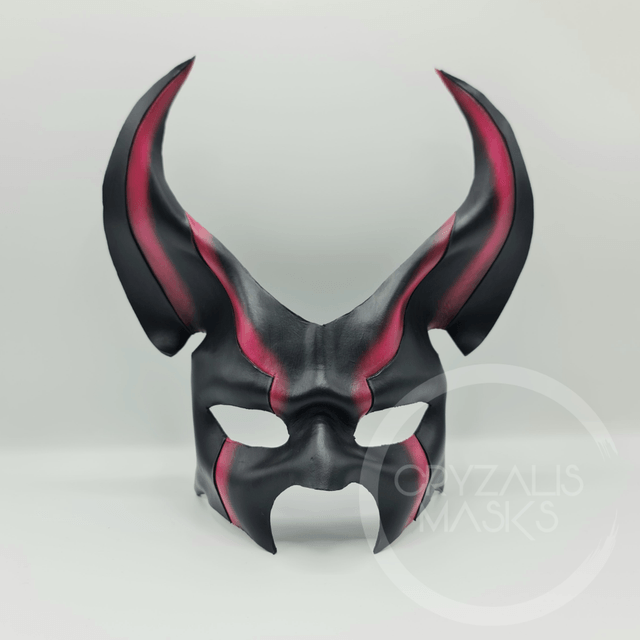 Jackal mask with pink detail