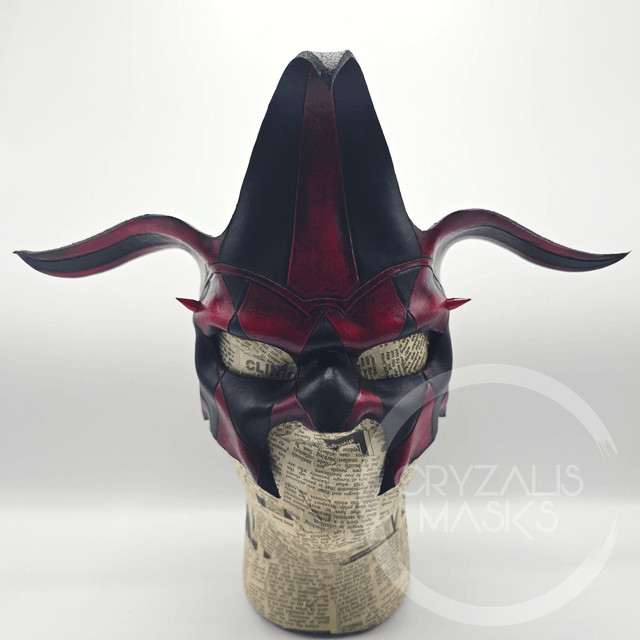 Black and Red Harlequin mask   