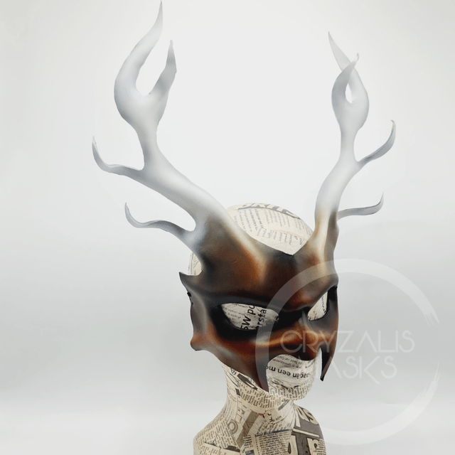 White tipped stag Mask