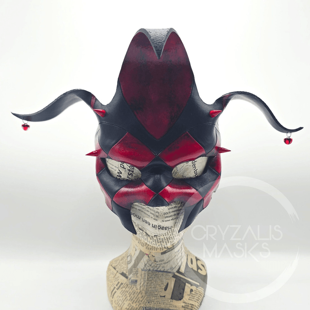 Harlequin mask Red and Black