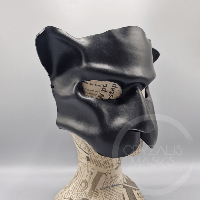 Black Leather Jaguar mask