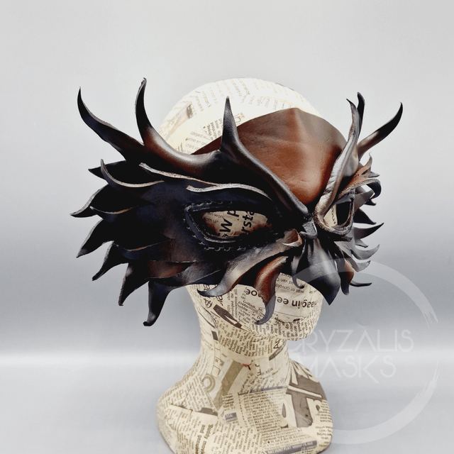 Handmade Leather owl mask