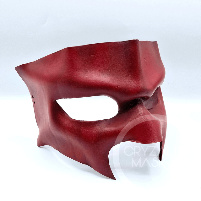 Red leather mask  